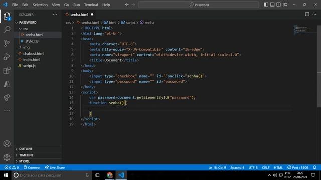 Evento Javascript Para MOSTRAR a Senha do Input html | Alterar de password para text com chackbox. смотреть онлайн
