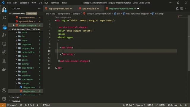 Angular Material #34 - Stepper Component смотреть онлайн