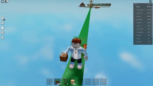 ДОШЕЛ ДО КОНЦА КАРТЫ И УЗНАЛ РАЗМЕР ОСТРОВА В СКАЙБЛОК ӏ Roblox смотреть онлайн