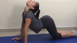 Cat Cow Pose three angles.Puppy Pose.