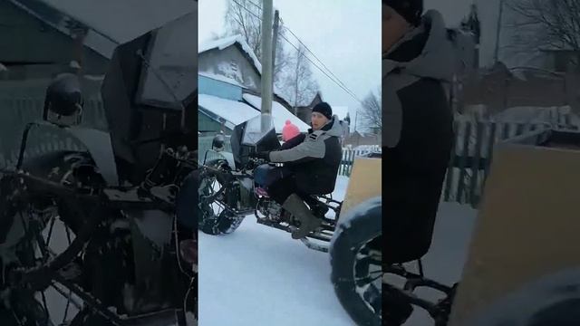 Каракат на шинах низкого давления Лончин 20 КПП мотоцикла урал смотреть онлайн