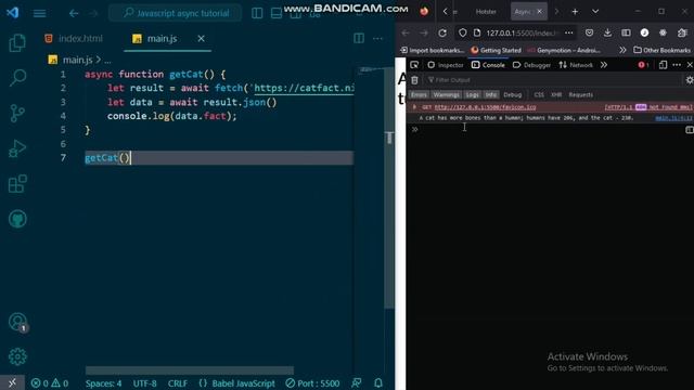 Fetch data with Async Await in JavaScript смотреть онлайн