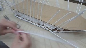 Часть 1. Корабль "Алые паруса" из бумажных трубочек