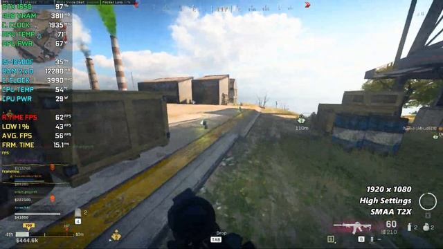 Call of Duty: Warzone | 2022 | GTX 1650 + I5 10400f | 1080p All Settings Test смотреть онлайн