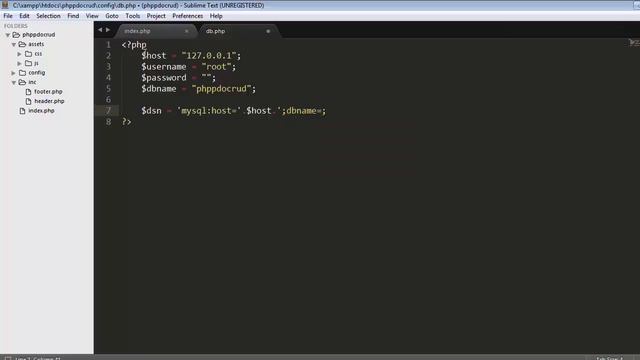 How to make a database connection in PHP PDO with MySQL Part-4 смотреть онлайн