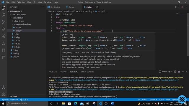 ASSIGNMENT ON ERROR & EXCEPTION HANDLING (DAY - 26) смотреть онлайн