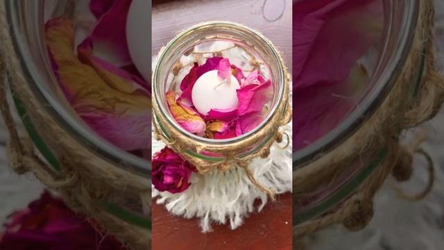 DIY home decor Романтический подсвечник/ Что можно сделать из роз Home decor смотреть онлайн