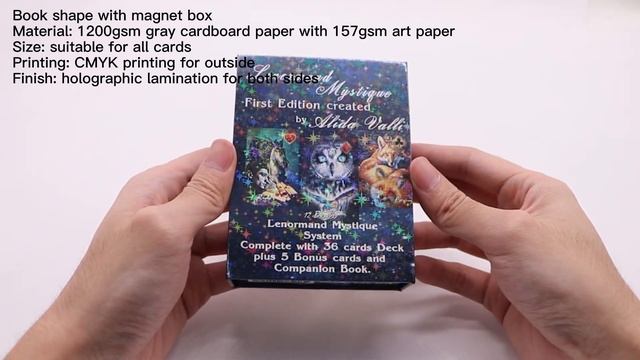 Mystique Lenormand Oracle Cards Matte UV Spot Foil Sliver смотреть онлайн