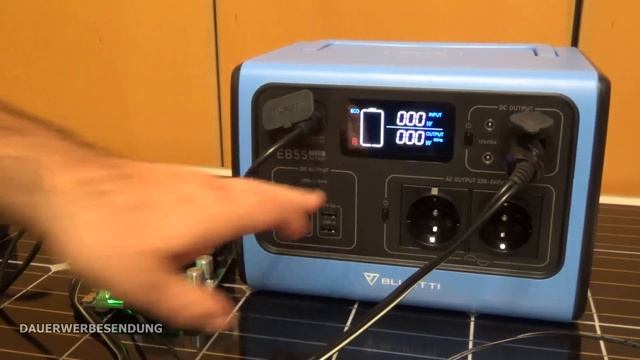 BLUETTI EB55 PowerOak 537WH/700W Solar Kraftwerk Powerstation Solaranlage Wohnmobil Stromspeicher смотреть онлайн