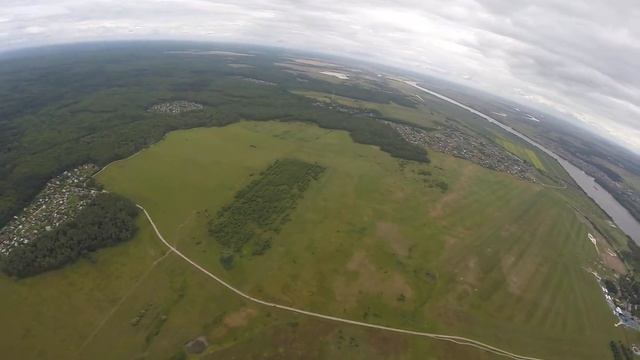 Отказ основного парашюта, открытие запаски на спине (Моя пятая отцепка) смотреть онлайн