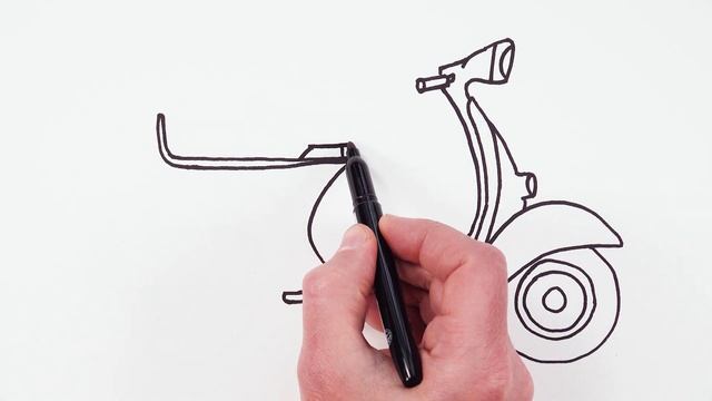 How to Draw Moped / Scooter Bike Easy смотреть онлайн
