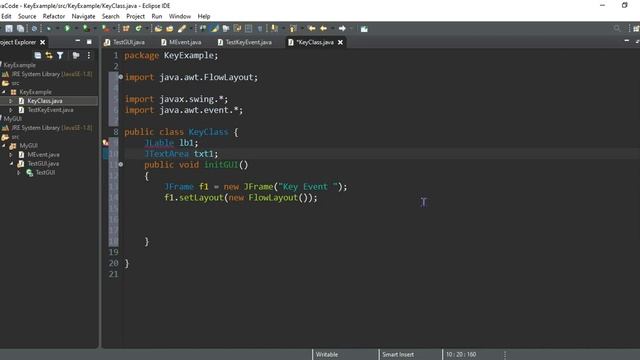Handling Key Events in Java |Urdu смотреть онлайн