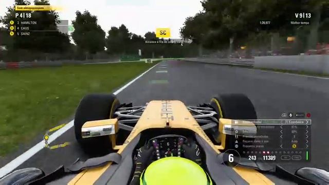 F1 2017  MODO CARREIRA  RENAULT  CORRIDA  13  MONZA