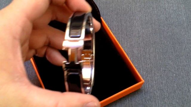 Hermes H Bracelet Clic Clac Black GM смотреть онлайн