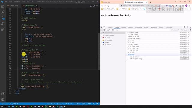 6. var, let and const JavaScript - Khmer HKimhab смотреть онлайн