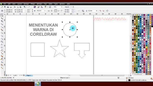 CARA MENENTUKAN WARNA DENGAN KODE DI CORELDRAW смотреть онлайн