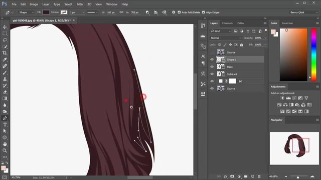 Draw Vector Hair Photoshop Tutorial смотреть онлайн