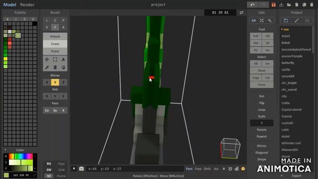 VoxelLapse:Создаем Хлорофитовый Клеймор из игры Terraria / Create Chlorophyte Claymore from Terrari смотреть онлайн