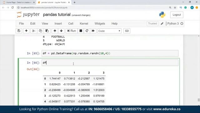 How to use Pandas in Python | Python Pandas Tutorial | Edureka | Python Rewind - 1 смотреть онлайн