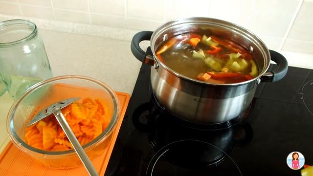 Болгарский перец маринованный с морковью ☆ Перец на зиму смотреть онлайн