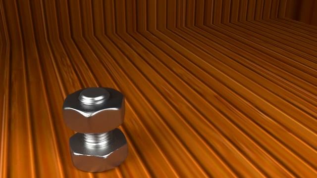 Анимация гайки в Blender 3D (Animation screw-nut) смотреть онлайн