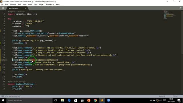 Tutorial Network Automation di Windows 10 - Pemrograman Dasar Python смотреть онлайн