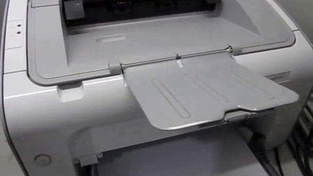 Распечатка тестовой страницы на принтере HP P1102. Test List Hp P1102