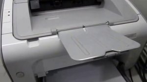 Распечатка тестовой страницы на принтере HP P1102. test list hp p1102