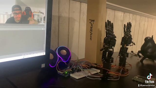 Asked ChatGPT to write me a code adding voice command to control both robotic hands…. смотреть онлайн