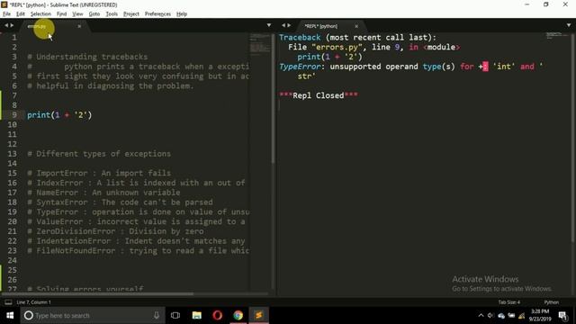 pyBasics 64 | Understanding errors and exceptions | pyGuru смотреть онлайн