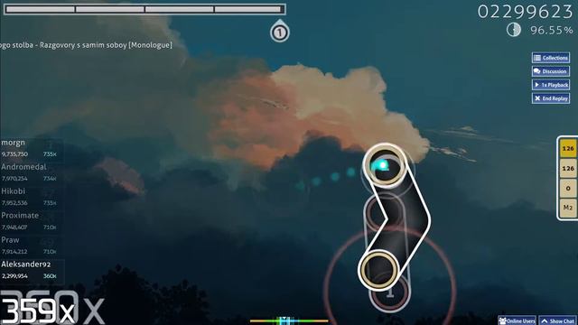 osu! replay: Вокруг Фонарного Столба - Разговоры с самим собой (4.52*FC) смотреть онлайн