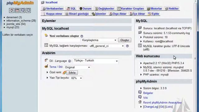 PHP TEMELLERİ VE MYSQL-10 06 PhpMyAdmin смотреть онлайн