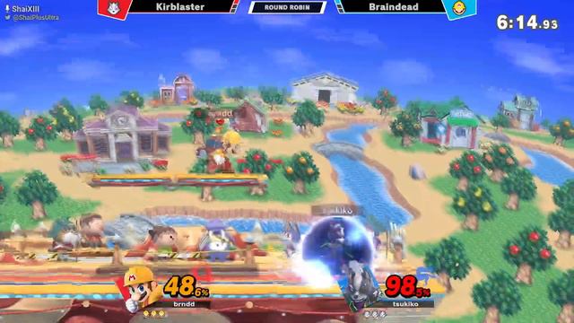 Braindead (Mario) vs Kirblaster (Kirby, Wolf) - Round Robin - Lunar #6 смотреть онлайн