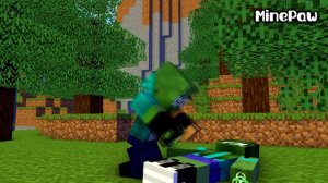 Monster School: Iron Golem Poor Baby Zombie (Best Family) (Sad story) - Minecraft Animation