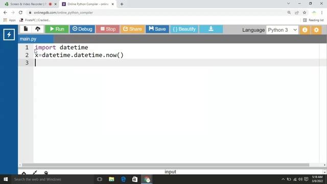 PYTHON VERSION DATE TIME смотреть онлайн