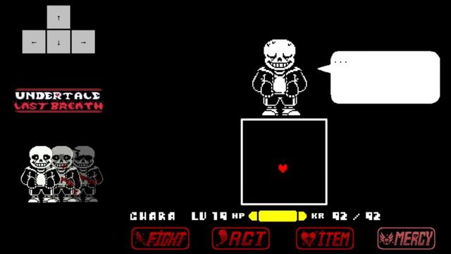 Undertale Last Breath (Old Version Phase 1-2) || Undertale Fan Game