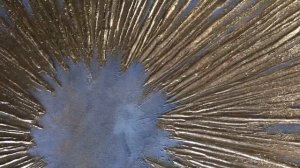 Абстрактная интерьерная картина Солнце с текстурой и золотой поталью