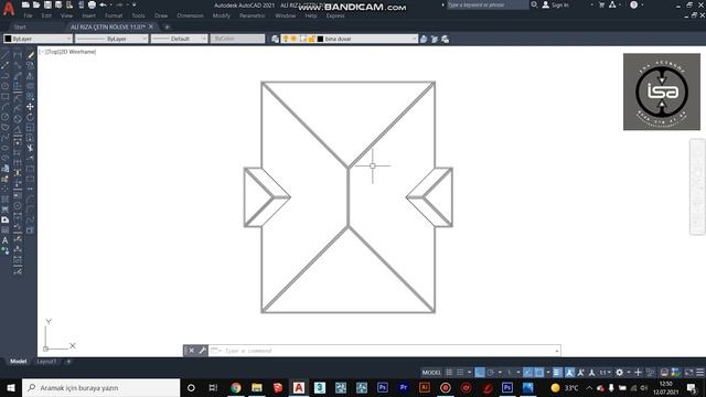çatı mahyası bulma AUTOCAD смотреть онлайн
