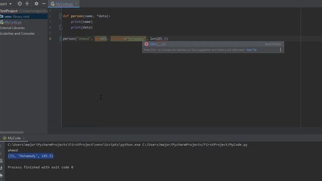 31 إضافة كلمات مفتاحيه للقيم المرسله في بايثون Keyworded Variable Length Arguments in Python смотреть онлайн