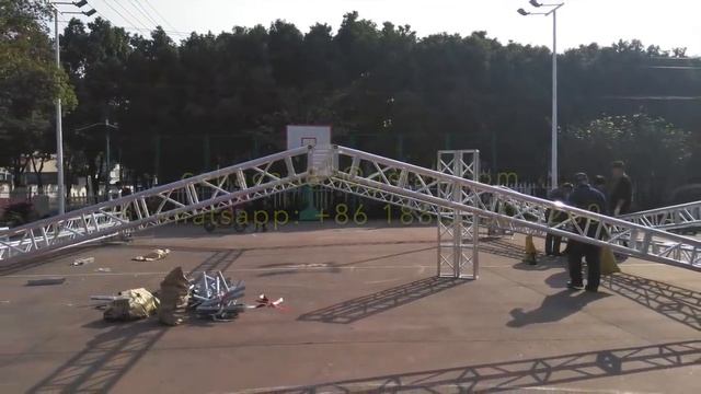 How to Install the Lighting Truss and Stages for Outdoor Event and Party смотреть онлайн