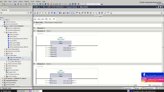 Siemens TIA Portal PLC tutorial - User Defined Data Types (UDT) смотреть онлайн
