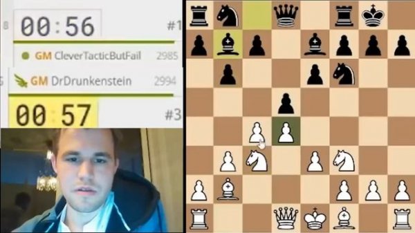 Drunk Magnus Carlsen SMASHED THE FASTEST CHESS PLAYER in the WORLD