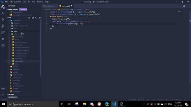 Fetch Transcript (HTML FILE) ? | reconlx npm | discord.js tutorial! смотреть онлайн