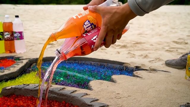 How to make Rainbow DRAGON with Orbeez Colorful, Big Coca Cola, Fanta and Mentos & Popular Sodas смотреть онлайн