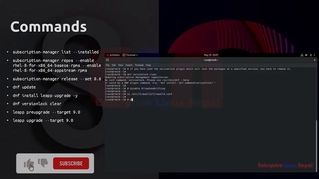 Upgrade RedHat Enterprise Linux (RHEL) 8 to RHEL9 смотреть онлайн