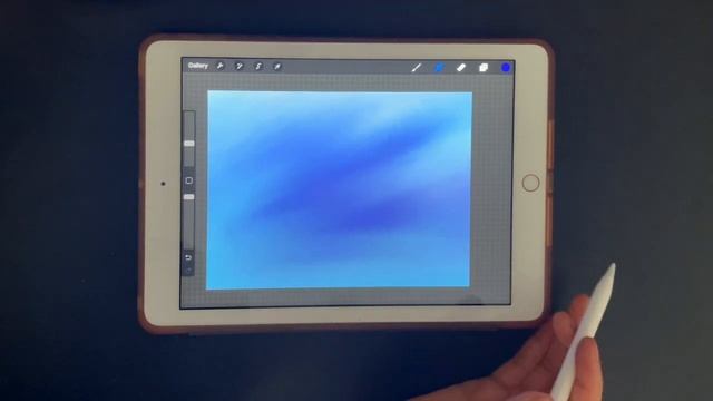 Easy clouds no need to draw just use the brush In Procreate ?.. #Procreate смотреть онлайн