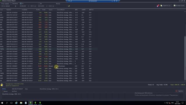 Moon Bot . Авто торговля. Spot +234%, Strike Futures +298%, MoonShot Futures +582% за 6 дней. смотреть онлайн