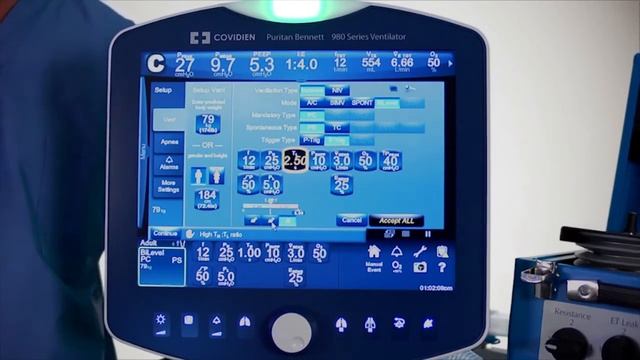 Puritan Bennett™ 980 Mechanical Ventilation - Bilevel Software смотреть онлайн