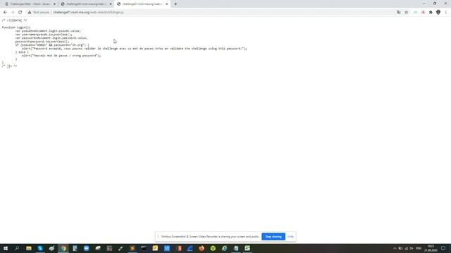 root-me.org - Challenge: Javascript - Authentication смотреть онлайн
