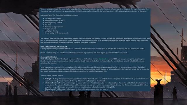 Stellaris Introducing The Custodians Initiative - Dev Diary #214 смотреть онлайн